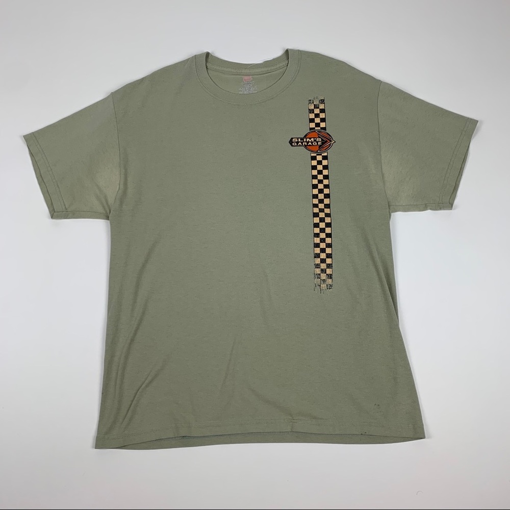 Vintage Slim’s Garage Checker Racing Shirt